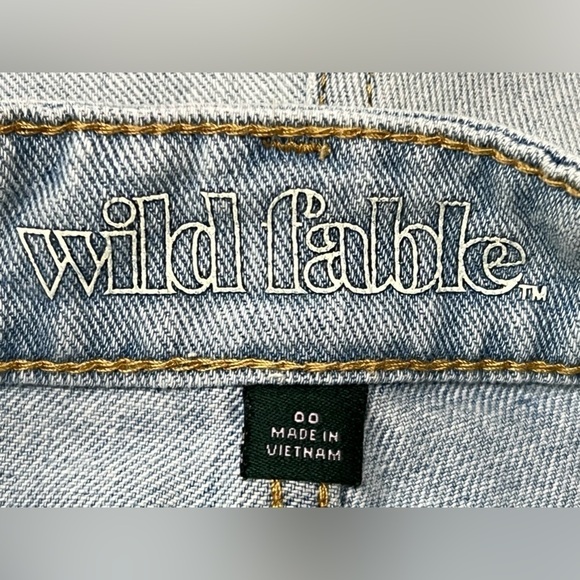 Wild Fable - Women’s Junior - High Waist Denim Jean Shorts - Sz 00 - Picture 6 of 7